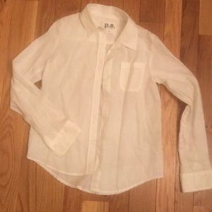 P.s. from Aeropostale girls white button shirt
